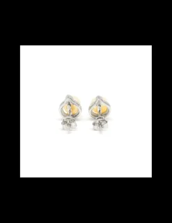New Pendientes perla cultivada blanca plata de Ley rodiada Pendientes De Plata