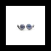 Hot Pendientes  perla cultivada gris plata de Ley rodiada Pendientes De Plata