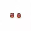 Best Sale Pendientes piedra rosa oro 18k Pendientes De Oro