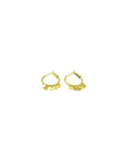 Store Pendientes plata aros con monedas plata dorada Aros De Plata