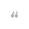 Flash Sale Pendientes plata lágrima fantasía mantilla circonitas Pendientes De Plata