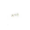Online Pendientes plata margarita esmalte blanco Pendientes De Plata