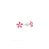 Best Pendientes plata margarita esmalte fucsia Pendientes De Plata