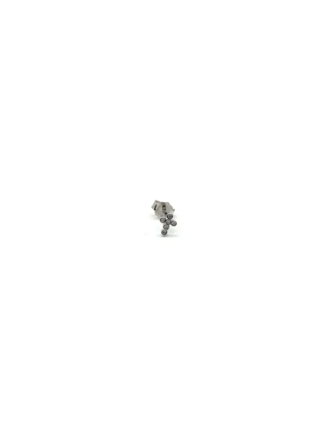 Flash Sale Pendientes plata piercing cruz circonitas Más Joyas|Pendientes De Plata