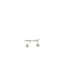 Online Pendientes plata rodiada círculo 12mm presión Pendientes De Plata