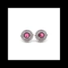 Online Pendientes plata rodiado circonitas 12mm rubí Pendientes De Plata