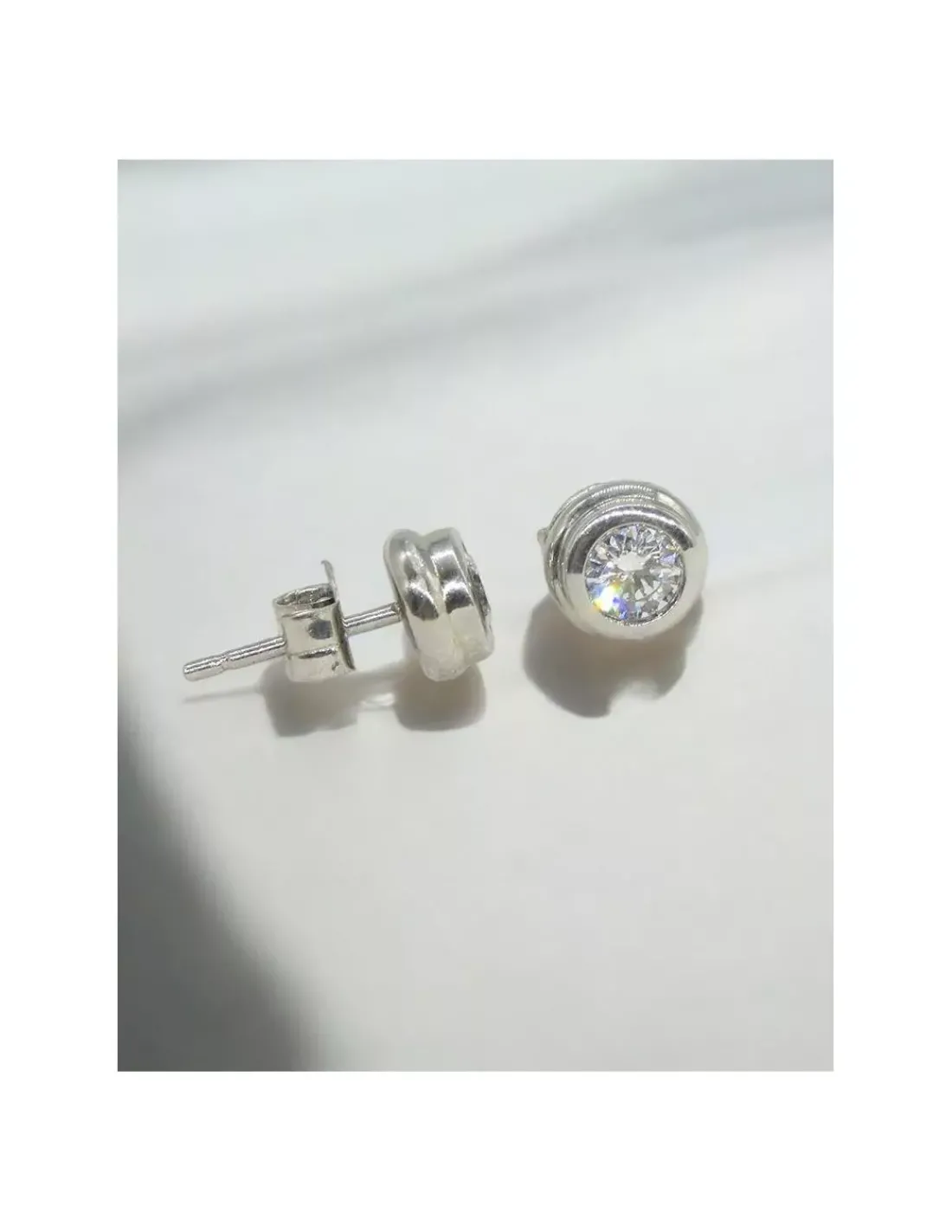 Sale Pendientes PLATINO chatón diamantes 0.58ct Platino|Pendientes Con Brillantes