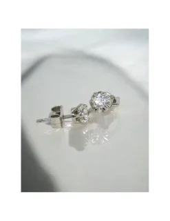 Sale Pendientes PLATINO flor brillante 0.37ct Platino|Pendientes Con Brillantes