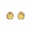 Flash Sale Pendientes rosetón madre oro 18k Pendientes De Oro