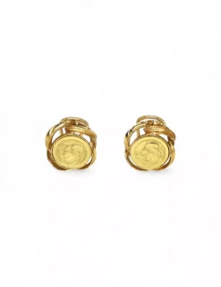 Flash Sale Pendientes rosetón madre oro 18k Pendientes De Oro