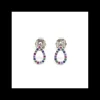 Cheap Pendientes silueta gota circonitas multicolor plata de Ley rodiados Pendientes De Plata