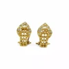 Best Sale Pendientes tres filas bolitas con motivo circonitas oro 18k Pendientes De Oro