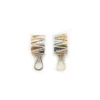 Store Pendientes zigzag oro bicolor 18k Pendientes De Oro