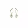 Hot Pendinetes oro blanco corazón oro 18k Pendientes De Oro