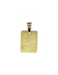 Clearance Placa grupo sanguíneo oro 18k Colgante De Oro Grabado