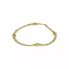 Shop Pulsera ancla con tres lunas oro 18k - 18.5cm Pulseras De Plata|Pulseras De Oro