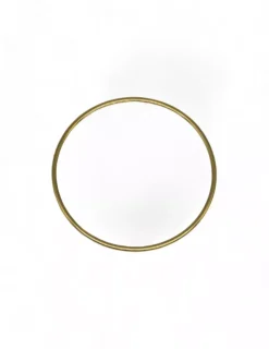 New Pulsera aro liso rígida oro 18k - 6.60cm Semanarios|Cañas