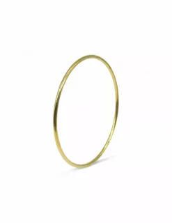 Store Pulsera aro rígida lisa oro 18k - 6cm Cañas|Pulseras De Plata