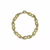 Best Sale Pulsera bicolor eslabón lazo oro 18k - 19.5cm Pulseras De Plata|Pulseras De Oro