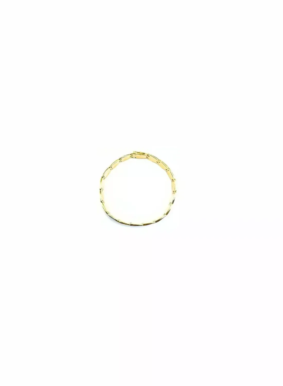Discount Pulsera bicolor eslabones 3 líneas oro 18k - 18cm Pulseras De Plata|Pulseras De Oro