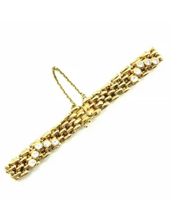 Cheap Pulsera Bismark circonitas oro 18k - 19cm Pulseras De Plata|Pulseras De Oro