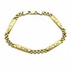 Fashion Pulsera Bismark placas labradas oro 18k - 19.5cm Pulseras De Plata|Pulseras De Oro