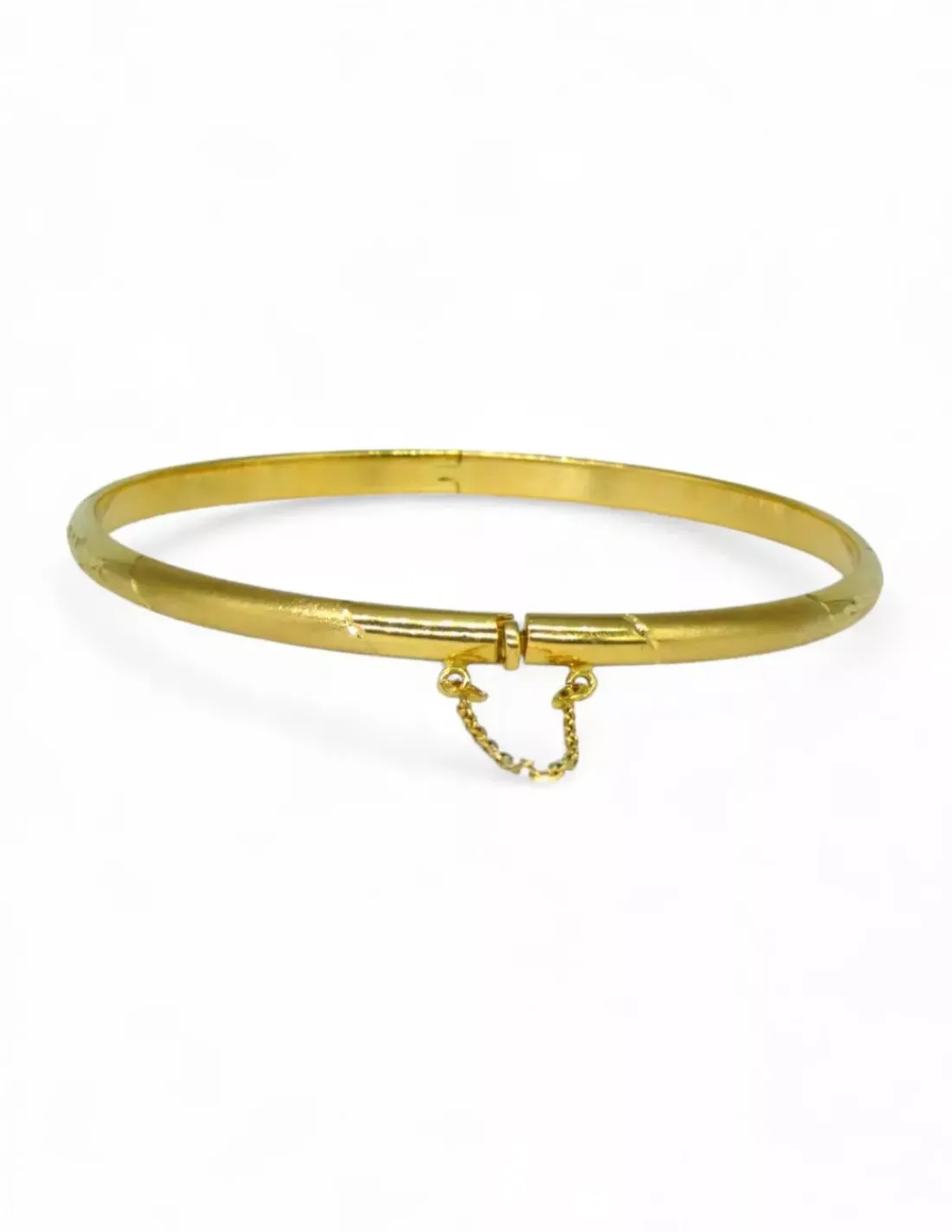 Store Pulsera caña labrada brillo mate oro 18k - 20cm Cañas|Pulseras De Plata