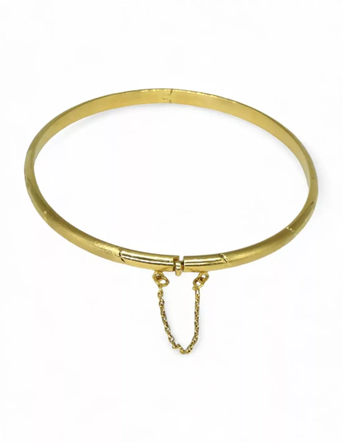 Store Pulsera caña labrada brillo mate oro 18k - 20cm Cañas|Pulseras De Plata