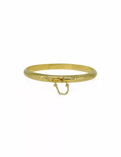 Fashion Pulsera caña labrada cadena seg. oro 18k - 6.1cm Cañas|Pulseras De Plata