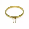 Store Pulsera caña labrada oval c. seguridad oro 18k - 19cm Cañas|Pulseras De Plata