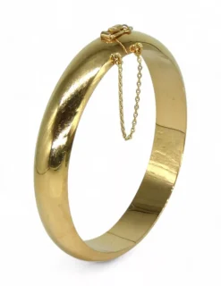 Shop Pulsera caña lisa cadenita seguridad oro 18k - 6.2cm Cañas|Pulseras De Plata