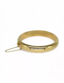 Shop Pulsera caña lisa cadenita seguridad oro 18k - 6.2cm Cañas|Pulseras De Plata