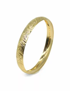 Flash Sale Pulsera caña moruna labrada oro 18k - 7.10cm Cañas|Pulseras De Plata