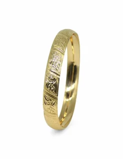 Flash Sale Pulsera caña moruna labrada oro 18k - 7.10cm Cañas|Pulseras De Plata