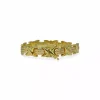 Fashion Pulsera calada bicolor forma x oro 18k - 20cm Pulseras De Plata|Pulseras De Oro