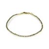 Sale Pulsera cilindros y bolitas oro bicolor 18k - 19cm Pulseras De Plata|Pulseras De Oro