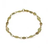 Sale Pulsera combinada eslabón calabrote y calado oro 18k - 20x0.5 cm Pulseras De Plata|Pulseras De Oro
