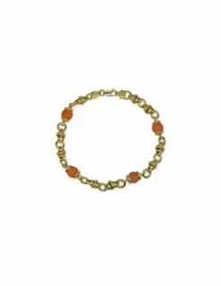 Best Sale Pulsera coral oro 18k - 21cm Pulseras De Plata|Pulseras De Oro
