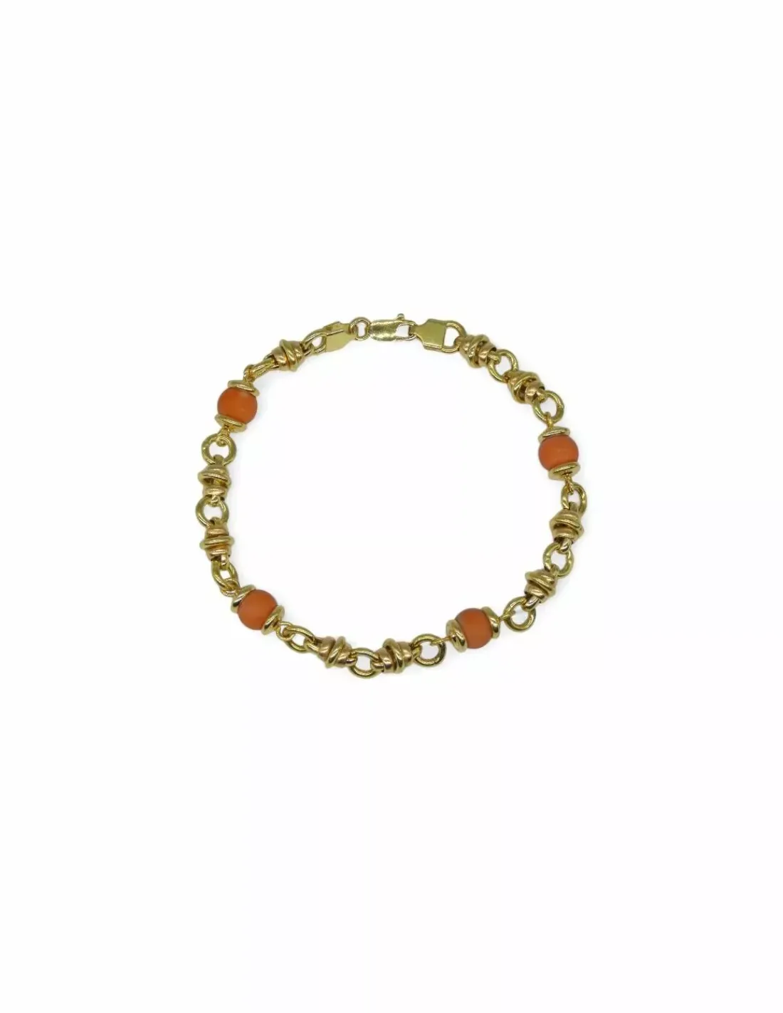 Best Sale Pulsera coral oro 18k - 21cm Pulseras De Plata|Pulseras De Oro