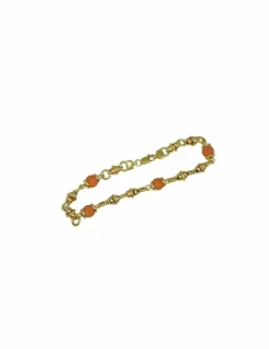 Best Sale Pulsera coral oro 18k - 21cm Pulseras De Plata|Pulseras De Oro