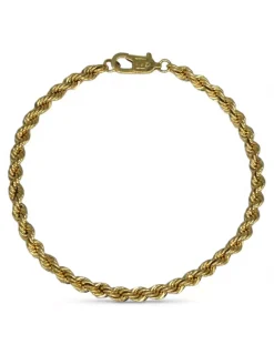 Sale Pulsera cordón salomónico oro 18k - 18x0.4cm Pulseras De Plata|Pulseras De Oro