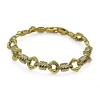 Hot Pulsera círculos y tres barras oro 18k - 19cm Pulseras De Plata|Pulseras De Oro