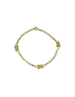 Clearance Pulsera de ositos oro 18k - 19cm Pulseras De Plata|Pulseras De Oro