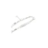 Best Sale Pulsera doble cadena estrellas Plata 925 rodio - 17cm Pulseras De Oro Grabado|Pulseras De Oro