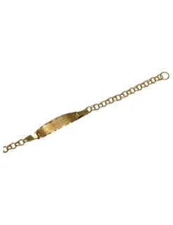 Shop Pulsera esclava bebe eslabón love oro 18k - 12cm - 1,35gr Esclavas|Pulseras De Plata