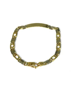 Shop Pulsera esclava con eslabón italiano oro 18k - 20cm Esclavas|Pulseras De Plata