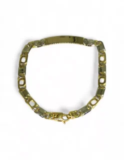 Shop Pulsera esclava con eslabón italiano oro 18k - 20cm Esclavas|Pulseras De Plata