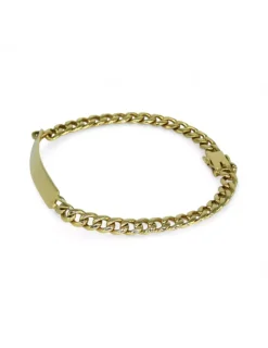 Store Pulsera esclava eslabón barbada oro 18k - 22.5cm Pulseras De Plata|Pulseras De Oro