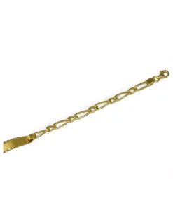 Clearance Pulsera esclava eslabón 1x1 oro 18k - 19cm Esclavas|Pulseras De Plata