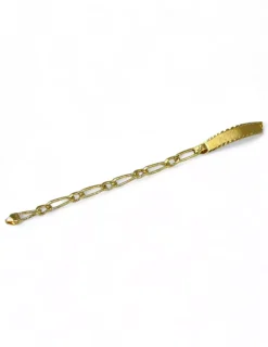 Clearance Pulsera esclava eslabón 1x1 oro 18k - 19cm Esclavas|Pulseras De Plata